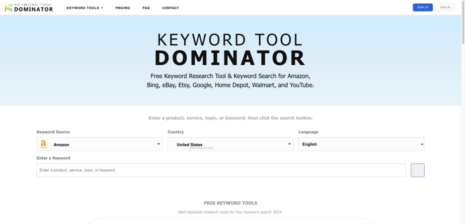 Dominator - Ferramenta de pesquisa de palavras-chave  