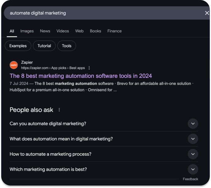 SEO - Zapier