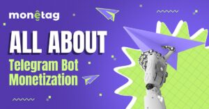 Monetag - Telegram bot monetization guide showing how to earn with Smartlinks and in-bot ads