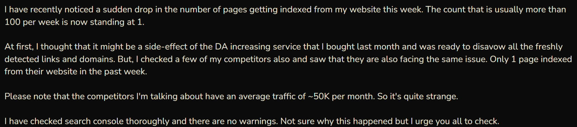 Monetag - Crawled but not indexed causing sudden indexing drop